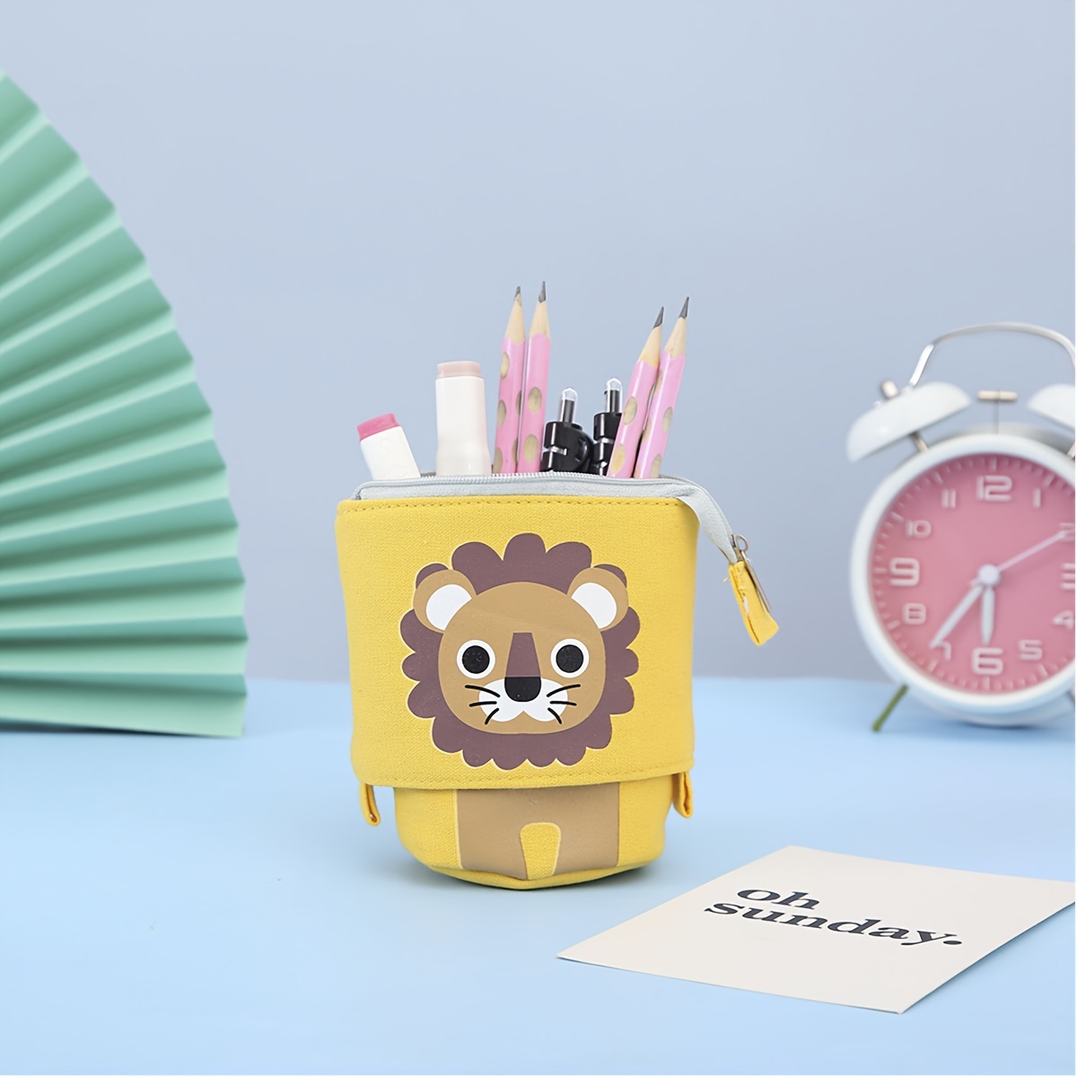 Little Brown Bear Pencil Case Cute Student Stationery Box - Temu