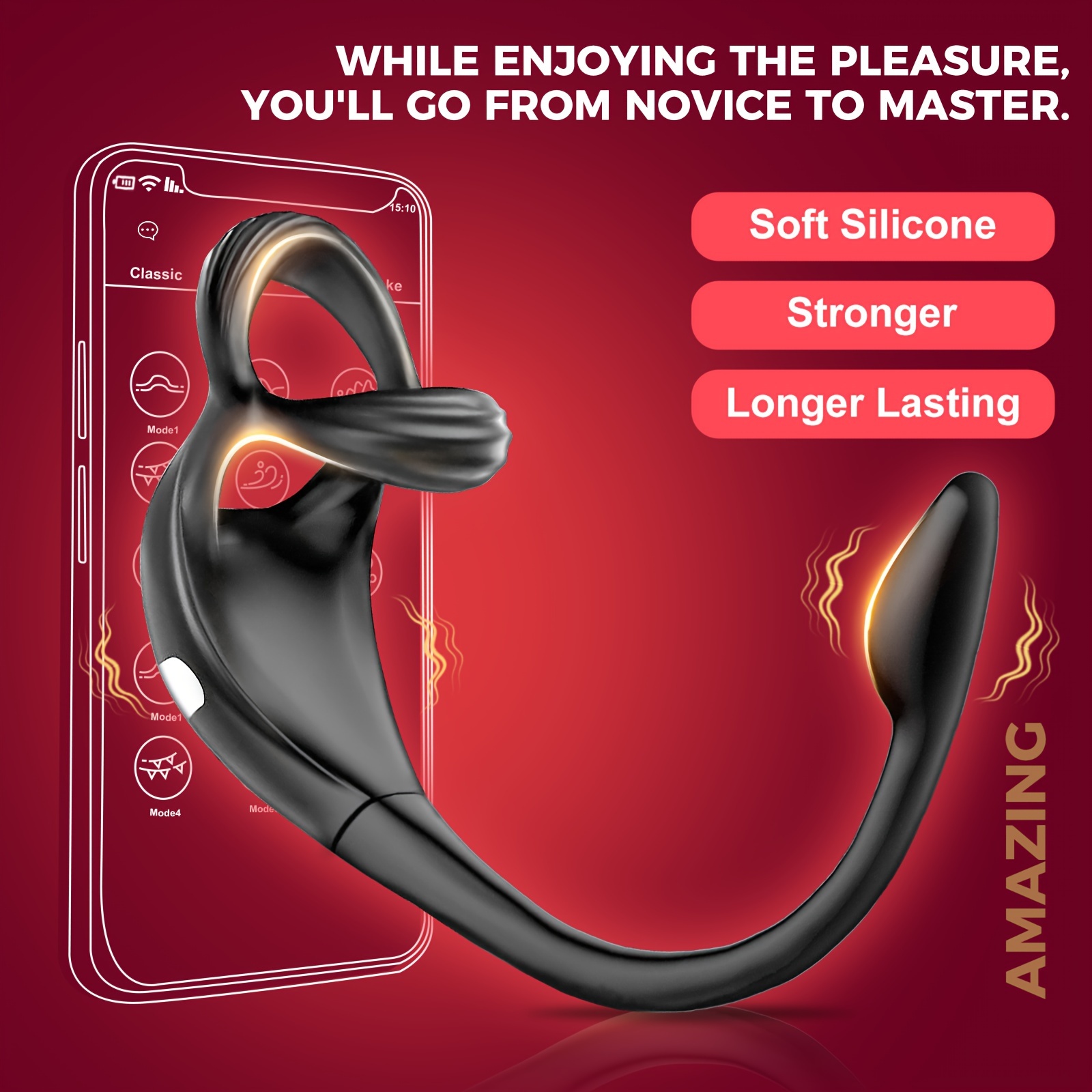 Silicone Vibration Penis Ring Delay Ejaculation Cock Ring - Temu Germany