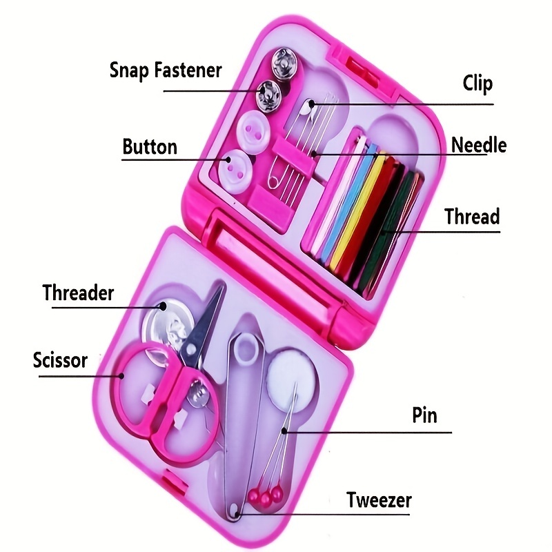 Portable Travel Sewing Kit Of Thread Needles, Mini Plastic Case, Scissors,  Tape Pins Ticker, And Thread Threader Set Ideal For Home Sew Sewings ZA0926  From Perfumeliang, $1.11