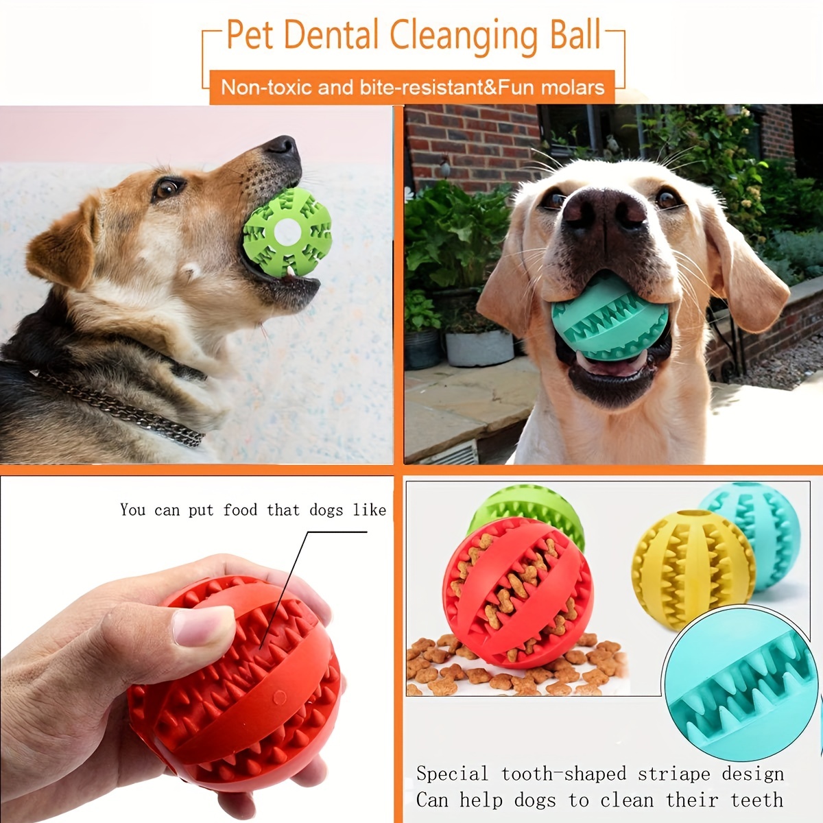 Pet teeth hot sale cleaning ball