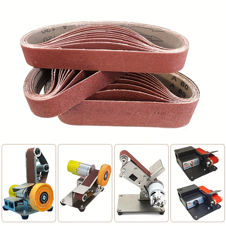 10pcs 330 30mm Width Sanding Belts P80 1000 Grit