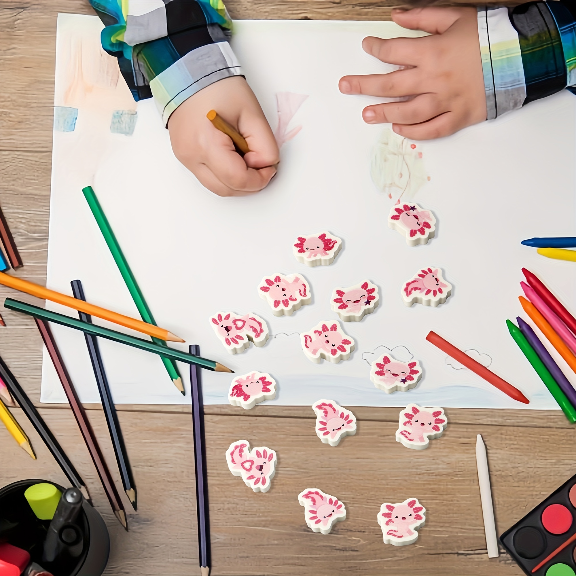 Axolotl Eraser Pencil Toppers