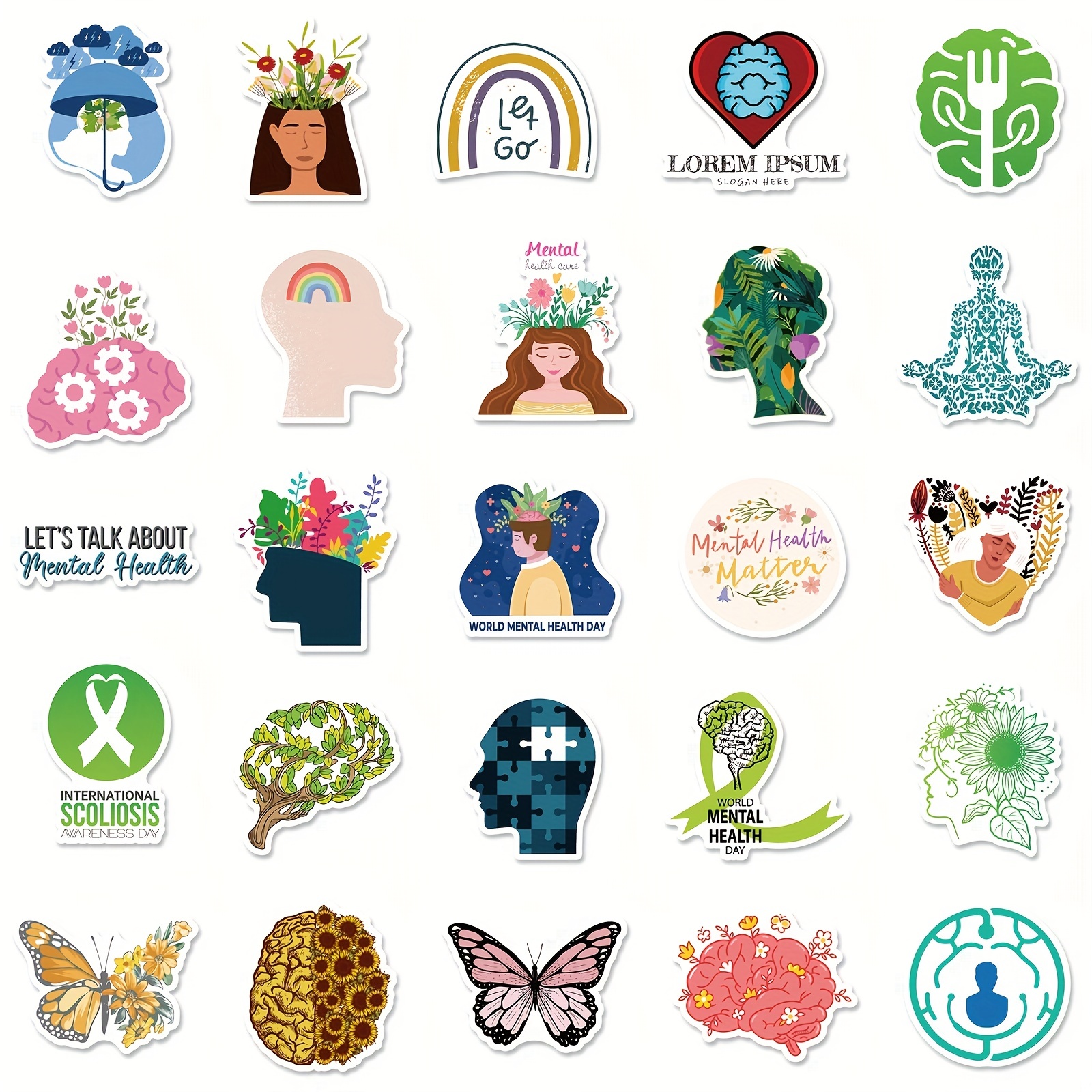 Mental Health Stickers inspirational Psychology Stickers - Temu