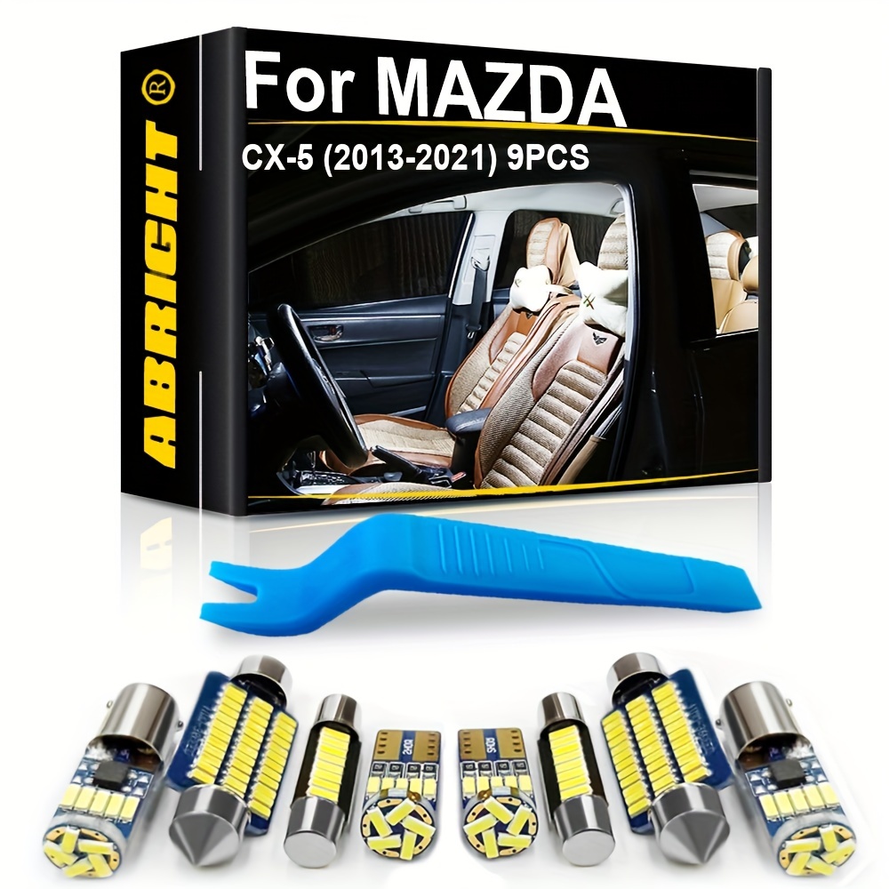 For Mazda Key Fob Cover Leather Smart Key Fob Protector Compatible with  2019-2023 Mazda cx5 Accessories, Mazda 6, CX-5, CX-30, CX-9 4 Button Beige
