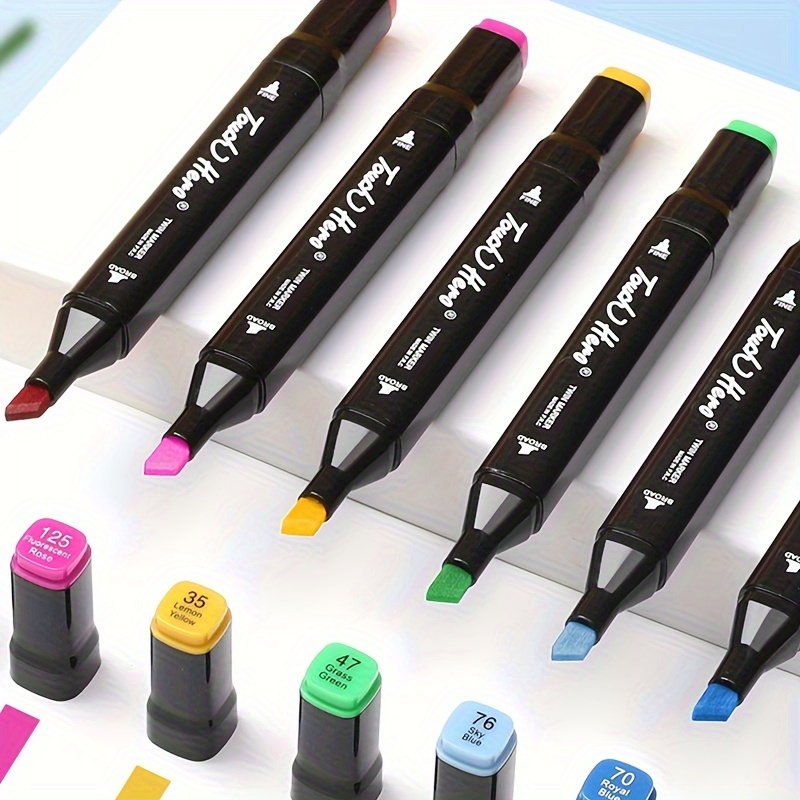 Xsg 80+1 Colors Alcohol Brush Markers Dual Tip Artist Brush - Temu