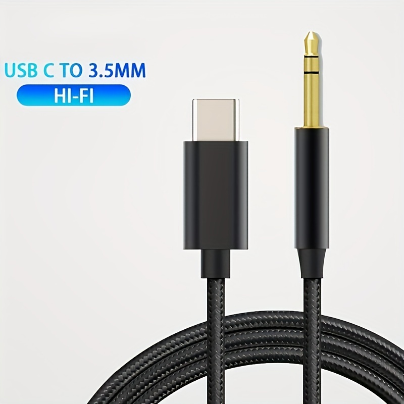  Adaptador USB C a conector de auriculares de 0.138 in, cable  USB C a audio auxiliar compatible con iPad Pro/Samsung Galaxy S23, S23+,  S22, S21 Plus/Ultra/Pixel 5 4 3 2 XL