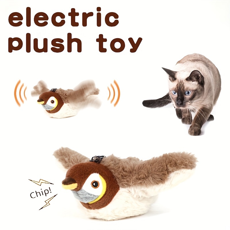 Jouet interactif pour chat et chien avec corde et balle en peluche, jouet  électrique pour chat
