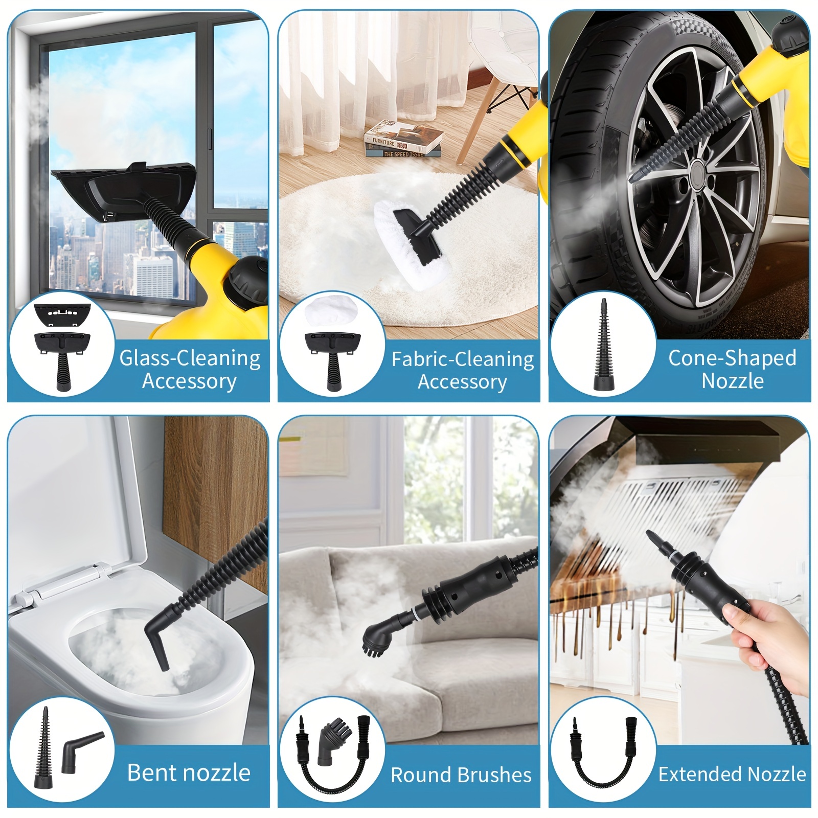 Portable High-Temperature Steam Cleaner for Kitchen & Range Hood