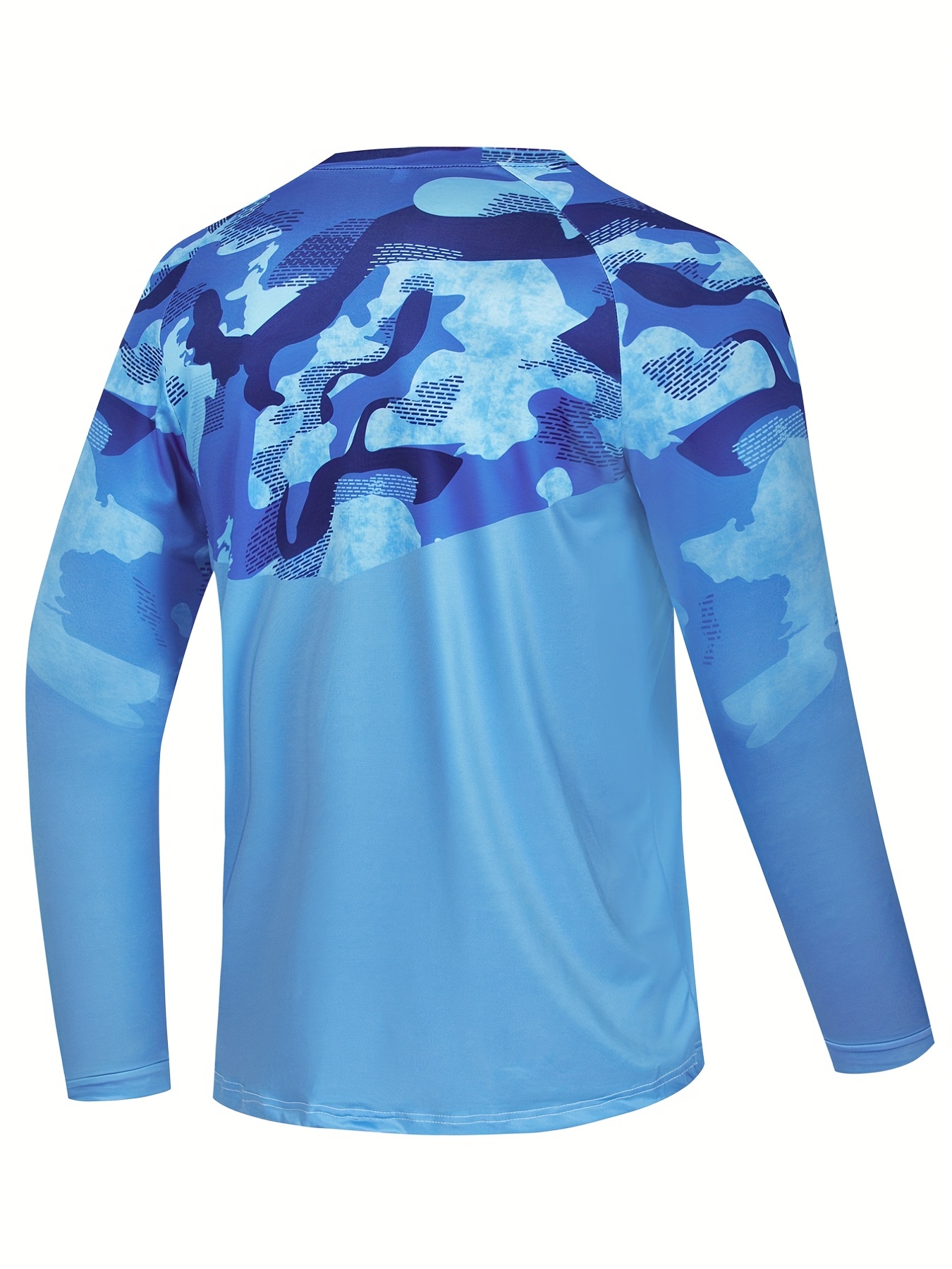 Buy Men's Swim Shirts Short Sleeve Quick Dry UPF 50+ Sun Protection Rash  Guard Beach Fishing T Shirts, Blue, X-Large at