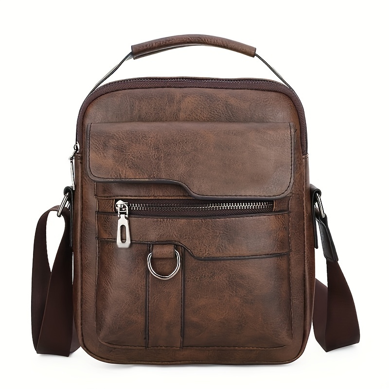 Designer Leather Crossbody Bag for Men Bags Casual Man Messenger