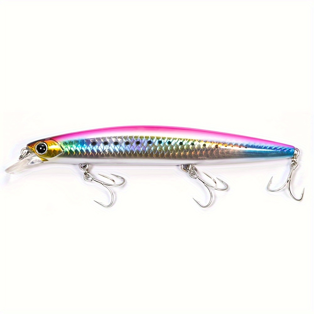 B&U 1pc 13.5cm/27.1g Ultra Long Casting Fishing Lure, Saltwater Sinking  Minnow Lure, Hard Bait For Seabass Fishing