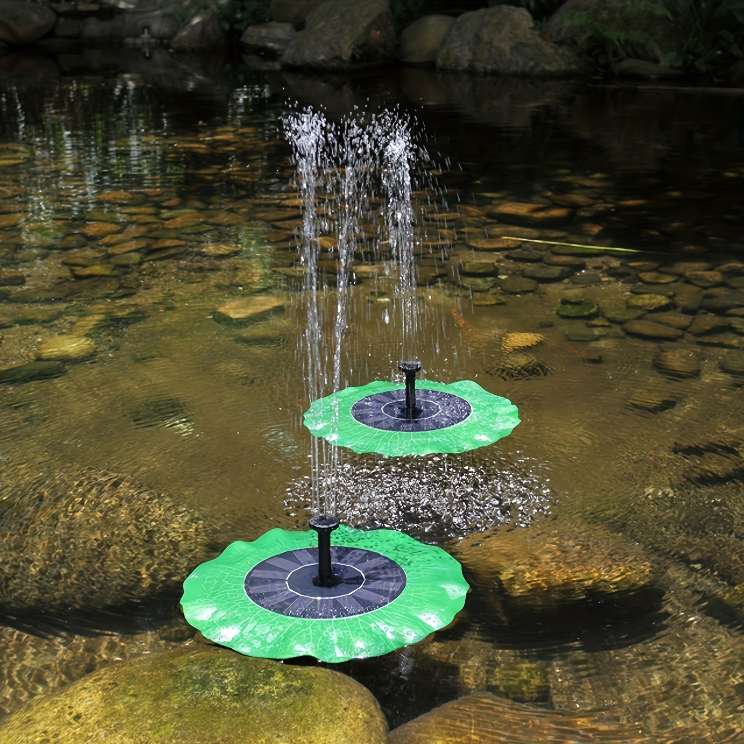 Fontaine solaire flottante 3W, fontaine d'eau pour jardin, feuille de  Lotus, piscine, étang, décoration, panneau solaire, pompe à eau, Patio,  pelouse