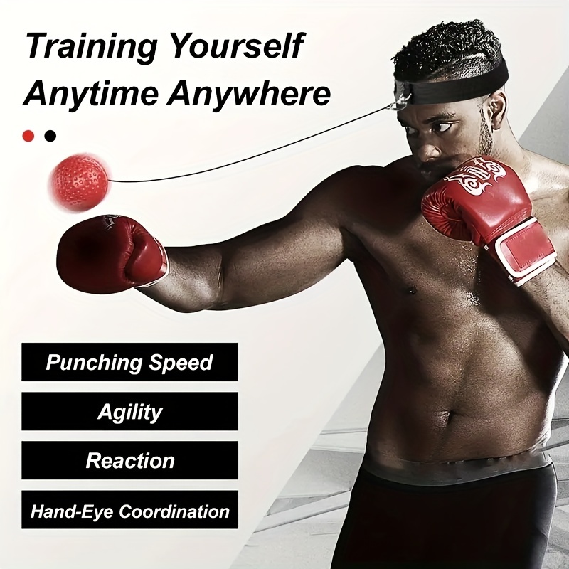 Boxing Reflex Ball -Improve Reaction Speed and Hand Eye Coordination  Training Bo