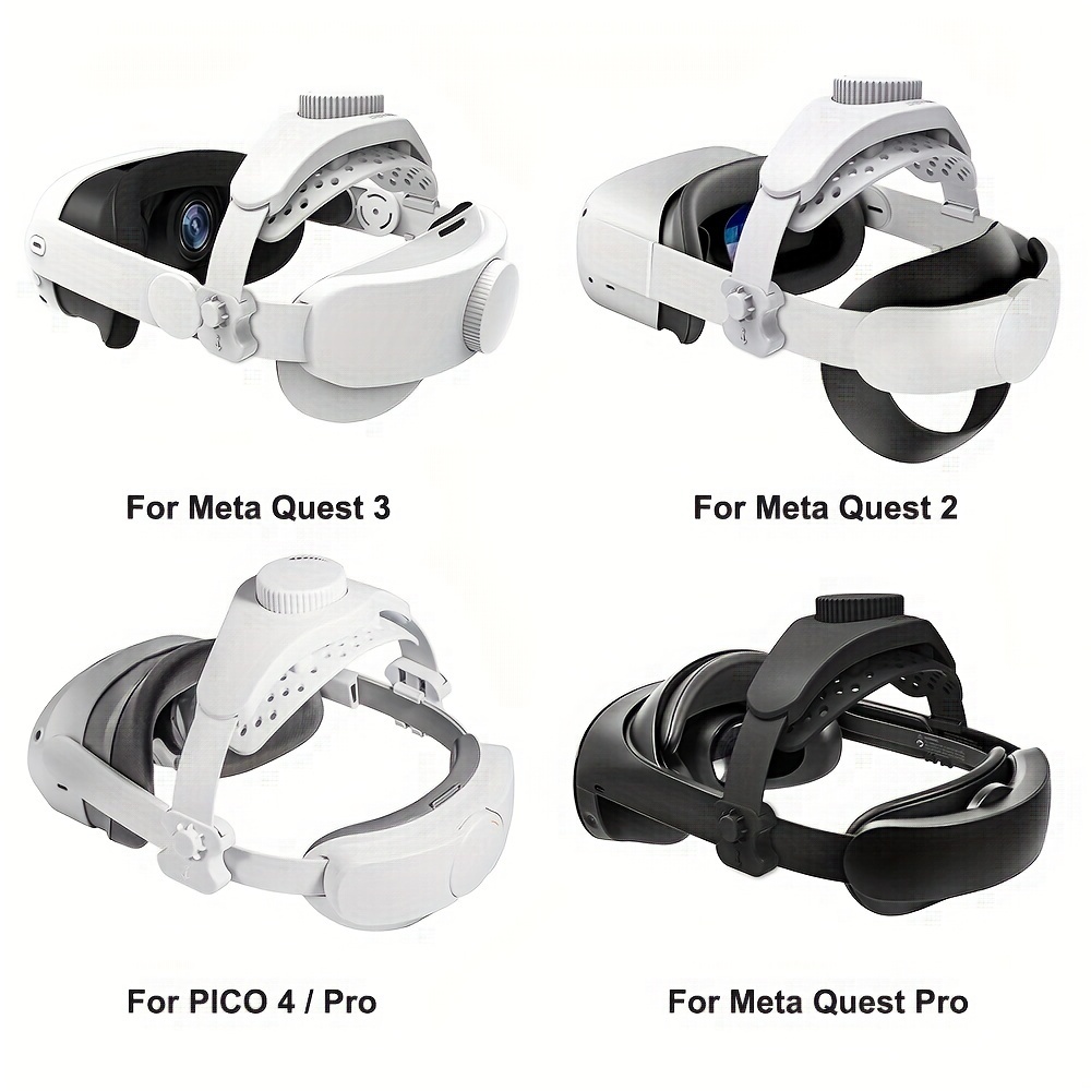 DEVASO Adjustable Head Strap for Meta Quest Pro / Quest 2 Elite Strap / Quest  3 Elite Strap / PICO 4 / PICO 4 Pro Accessories - Black Wholesale