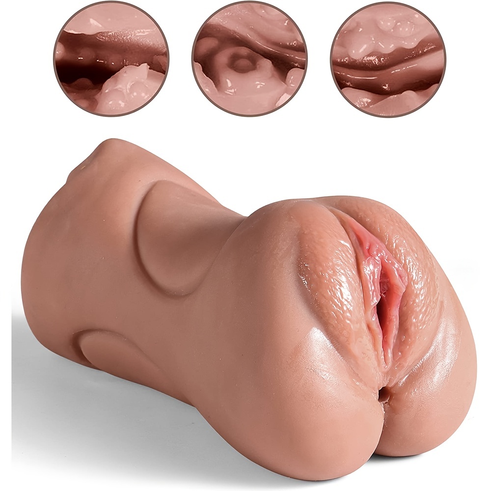  3 in 1 Pocket Pussy Male Masturbators with Lifelike Face, Sex  Doll with Realistic Textured Mouth Vagina and Tight Anus, Masturbator Deep  Throat Oral Adult Sex Toys for Men Masturbation (Brown) 