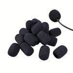 10/30Pcs Microphone Windscreen Sponge Cover Headset Mic Foam Cover Protective Cap For Gooseneck Meeting Mic