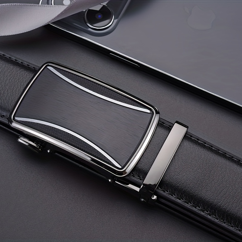 Men's Genuine Leather Belt Automatic Buckle Business Suit Waist