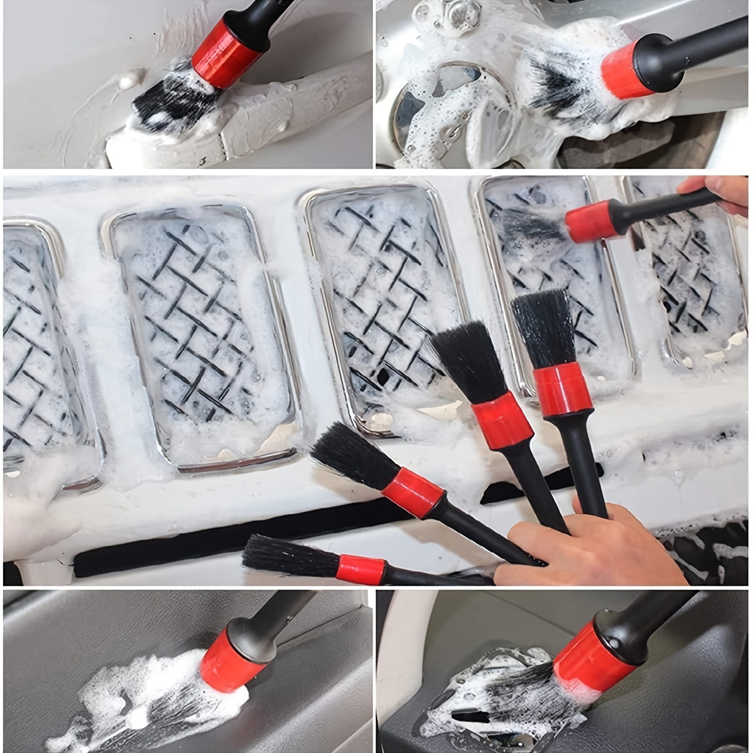 26Pcs Car Detailing Brush Kit Exterior Interior Car Cleaning Set