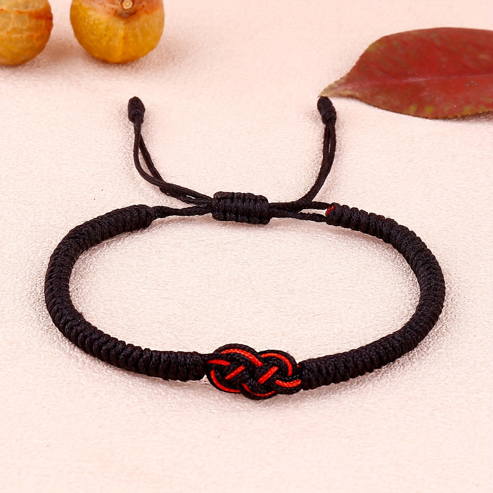 Handmade Woven Ethnic Heart Knot Red Rope Bracelet 1 Vintage Diamond Knot  Braided Bracelet For Men Gift Party Daily Decoration - Jewelry &  Accessories - Temu France