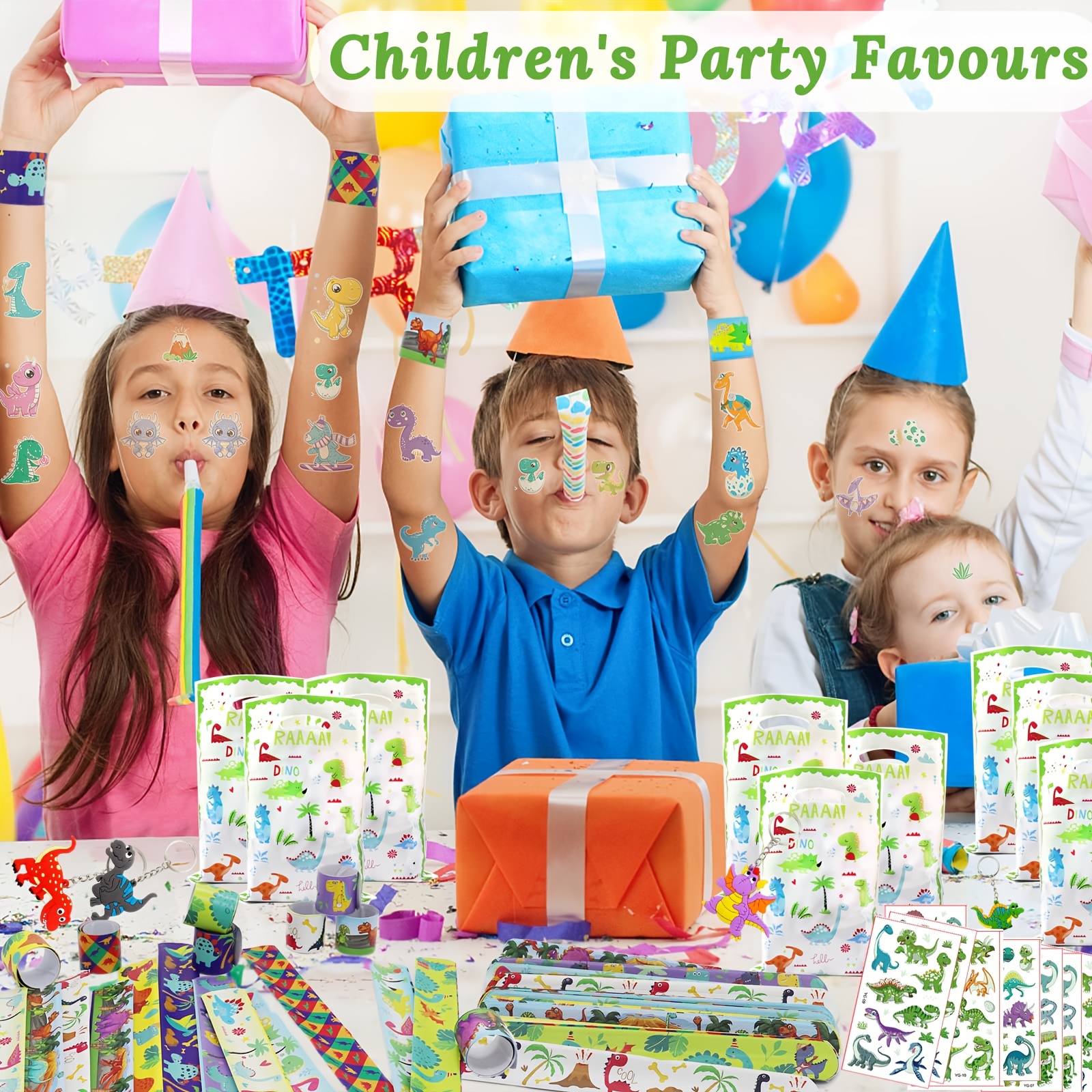 Dinosaur Party Favors Kids Birthday Supply Gift Bag Filler Boy