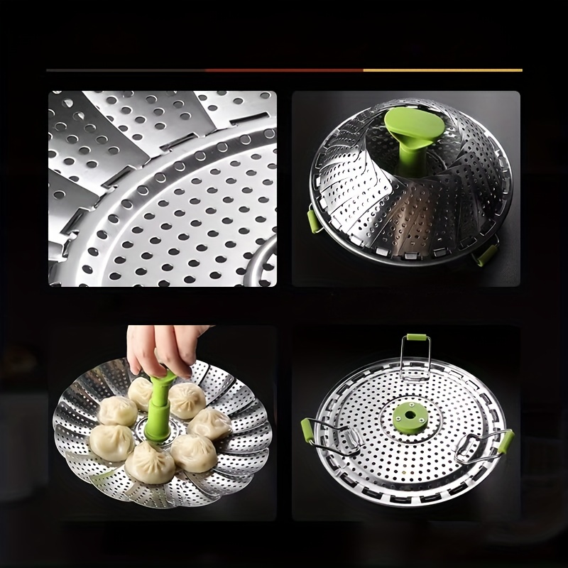 Food Steamer Basket, Vegetable Fruit Strainer, Stainless Steel