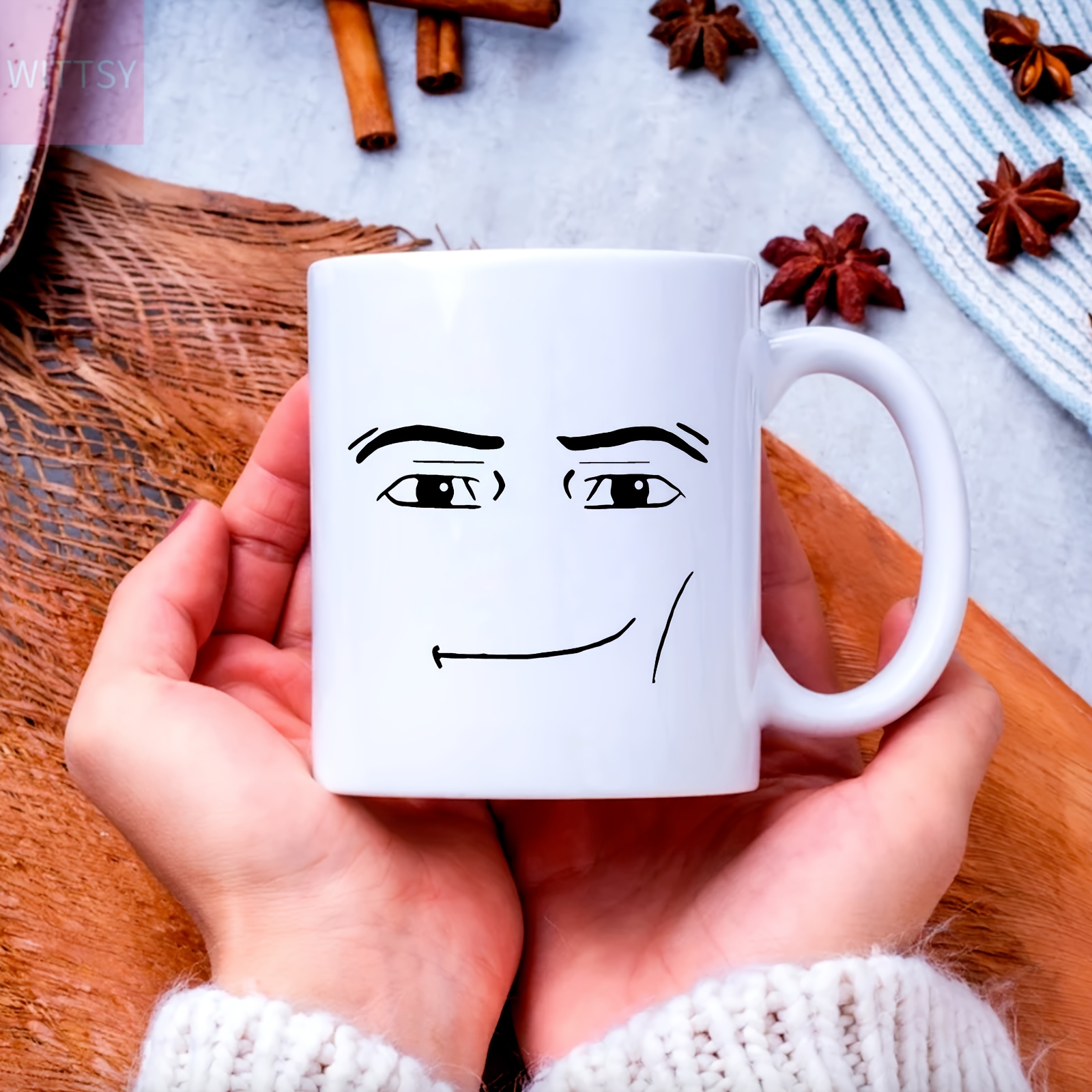 Man Face Coffee Mug Novelty Ceramic Cup For Hot Or Cold - Temu