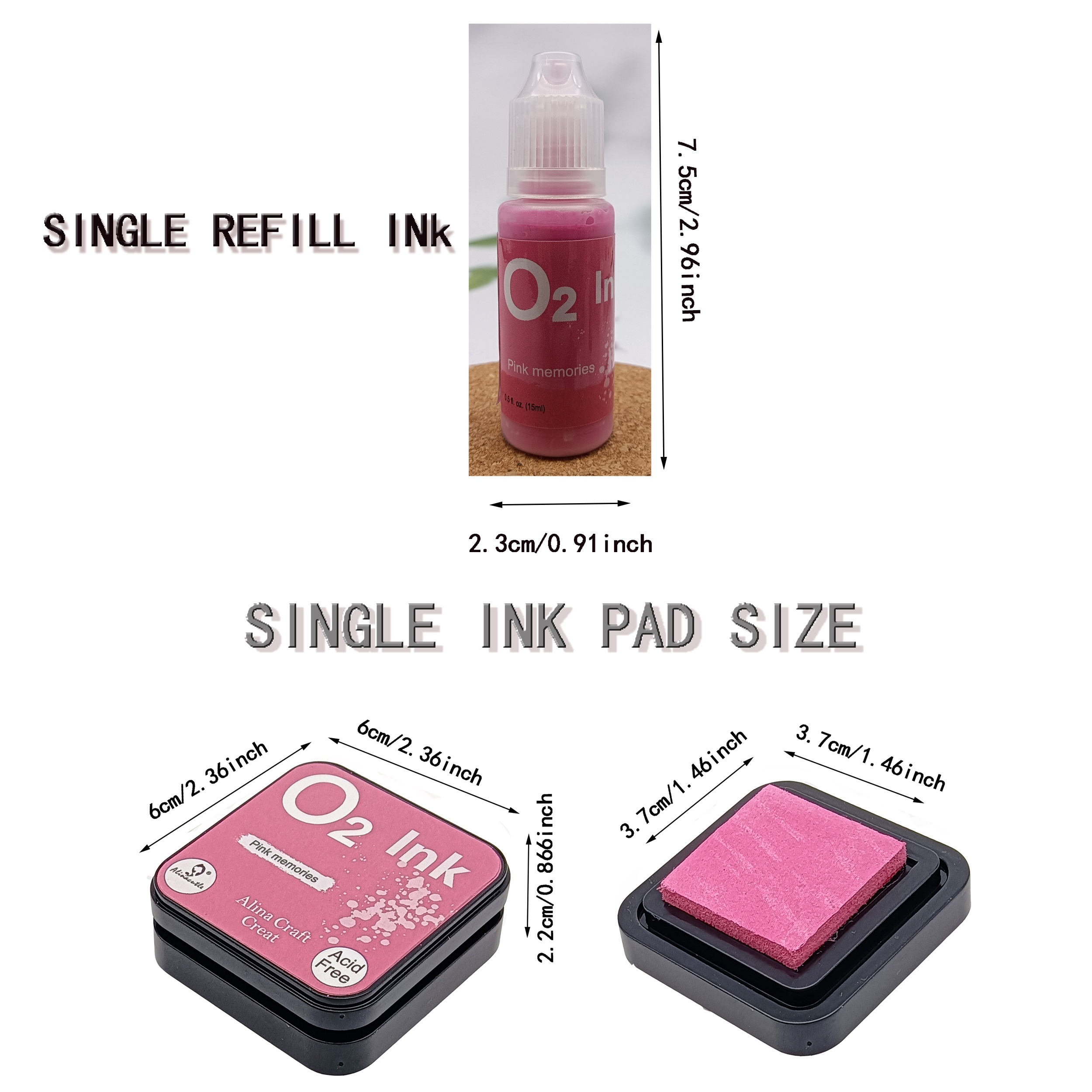 Water-reactive Oxide Ink Pads O2 Ink Pad Stamping Tools For Scrapbooking  Handmade Craft Art Paint Ink Pad 107 - Temu