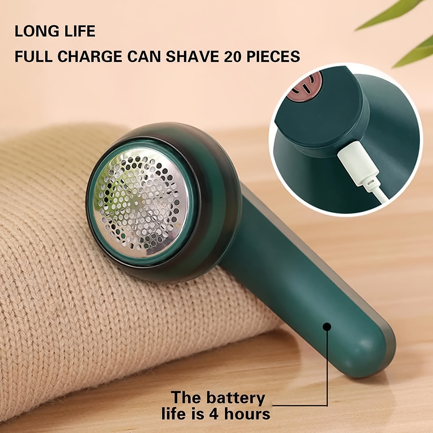 Rechargeable Fabric Shaver - Easily Remove Lint And Pilling From Clothes