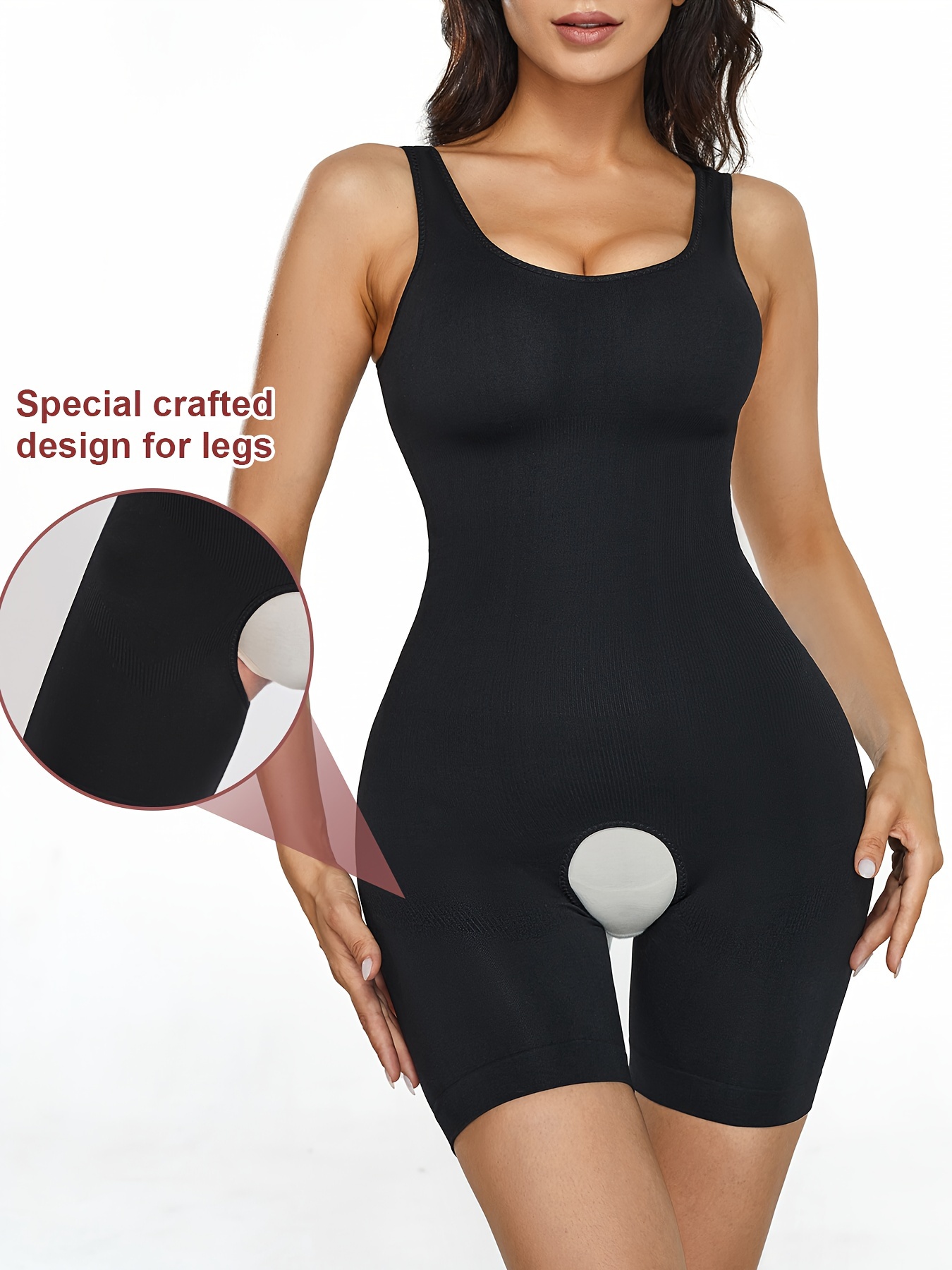 Scoop Neck Shaping Bodysuit Tummy Control Butt Lifting Slip - Temu United  Arab Emirates