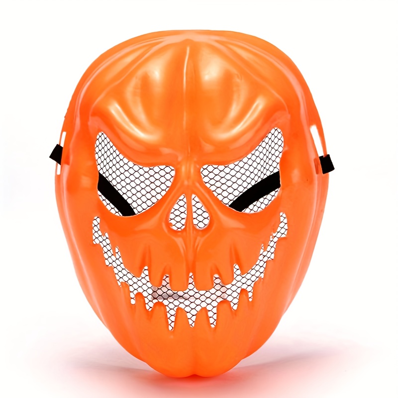 Halloween Terror Ghost Scary Pumpkin Mask, Halloween Pumpkin Face Head Masks for Cosplay,Temu