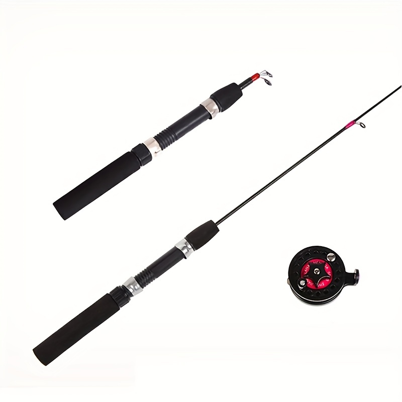 Fishing Pole Winter Ice Fishing Rod Ultra-Light Carbon Fiber Ice Fishing  Pole Medium Light Ice Fishing Spinning Rod Telescopic Fishing Rod  Combination (Color : 23.62in) : : Sports & Outdoors