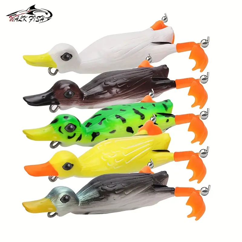 1pc Duck Fishing Lure With Double Hook For - Temu