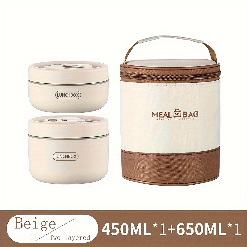 1450ml Large Capacity Insulated Lunch Container Bento Box For Hot