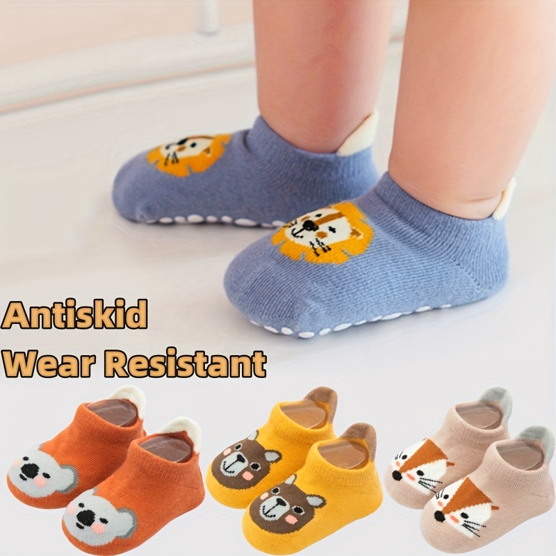 Girls Animal Cute Non-slip Socks - Temu