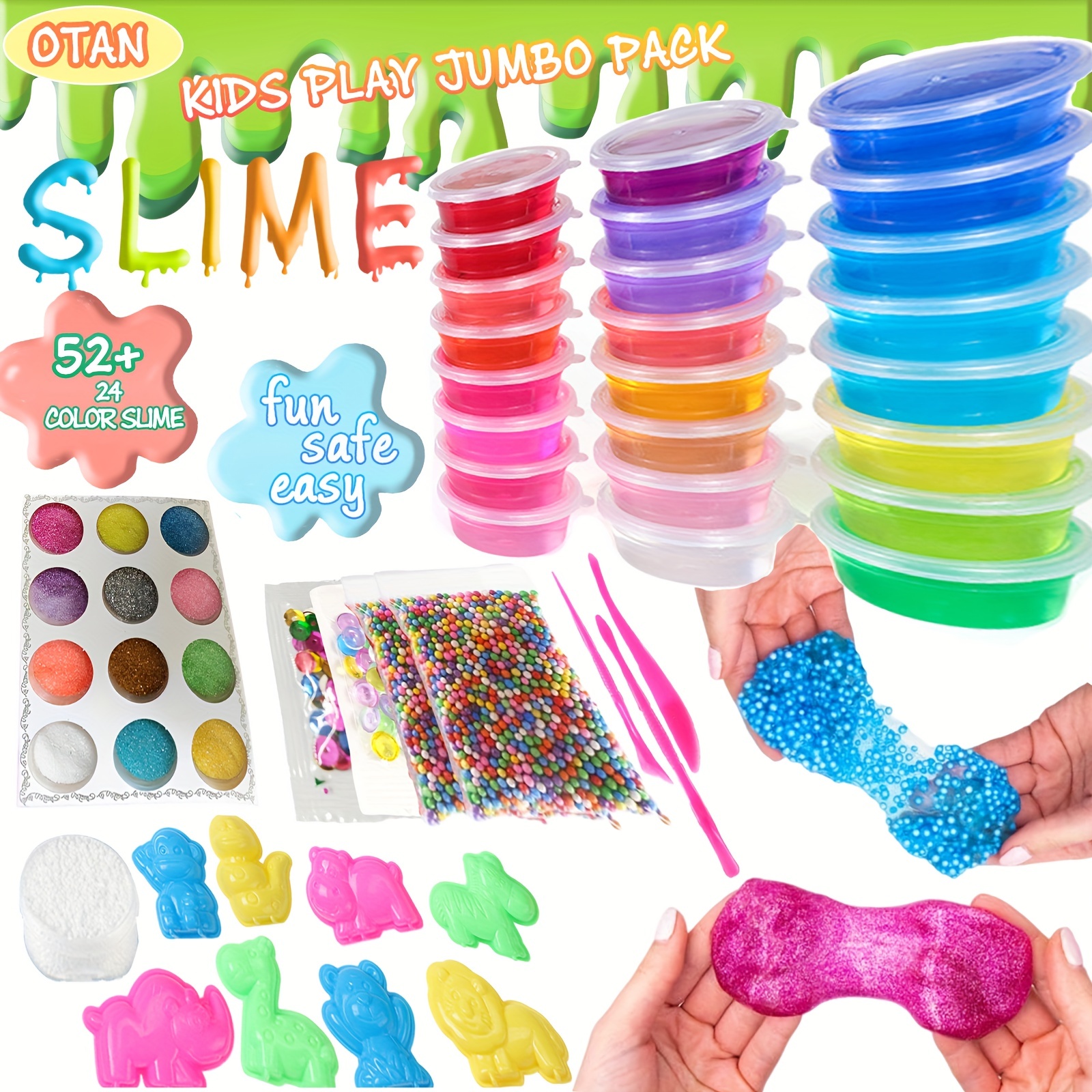 12Pcs Mini Bear Beads Rubber Soft Slime Charms Plasticine Slime Accessories  Beads For Crystal Mud Fluffy Slime