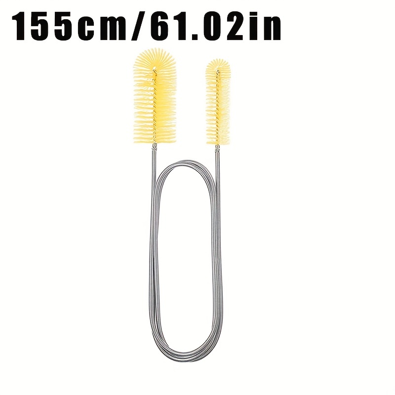 Flexible Drain Cleaning Brush (72 Long) for Drains, Bottles, Bathroom  Sink, Bathtub, Shower, and Kitchen Sink, Heavy-Duty Double Ended Nylon with