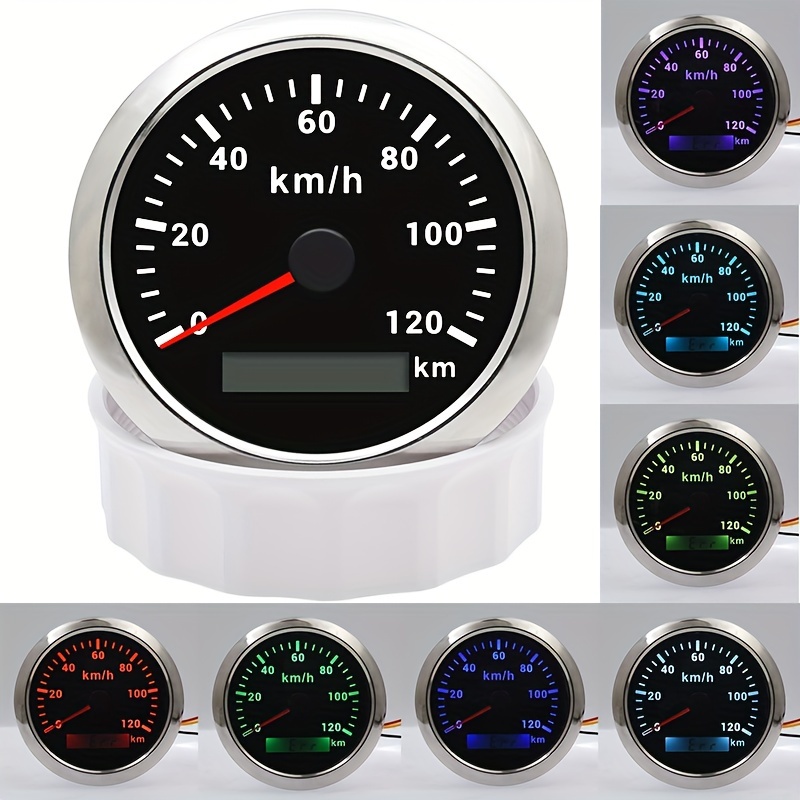 80 Mph 130 Kmh Gps Speedometer With Gps Sensor 7 Colors - Temu