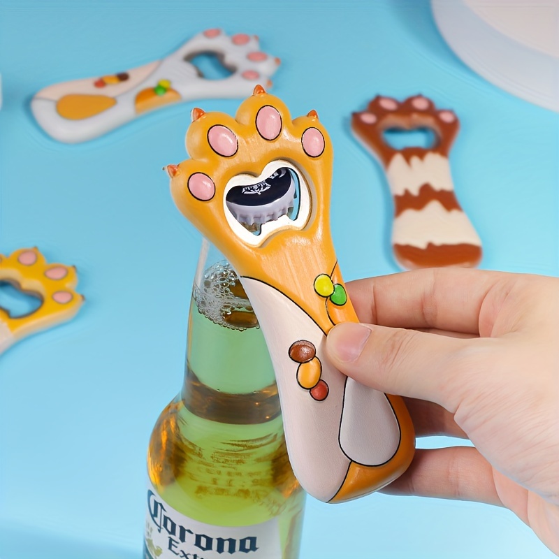 Cute Magnetic Bottle Opener Cartoon Beer Bottle Opener Cat Magnet  Refrigerator Decoration Fridge Magnet Beer Opener Kitchen Gadgets - Temu