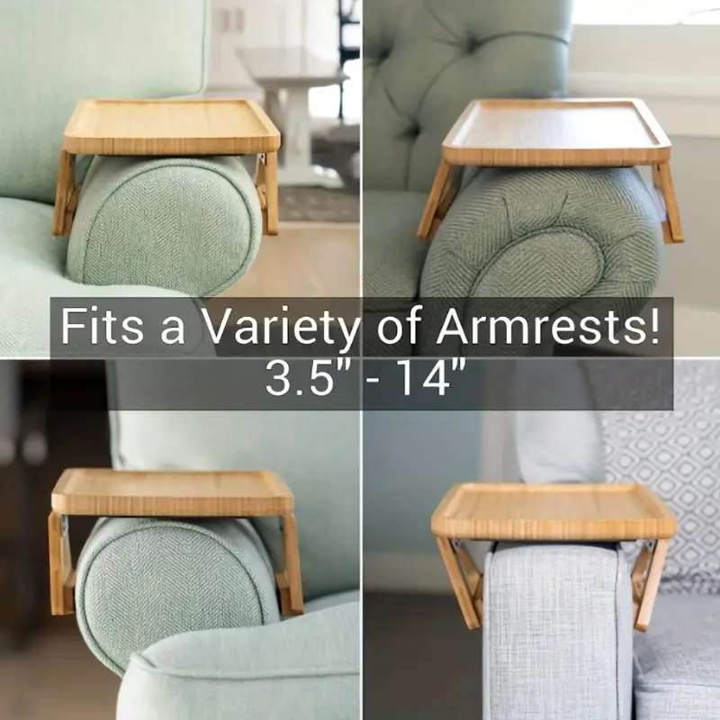 Couch Arm Table Clip Tray Sofa