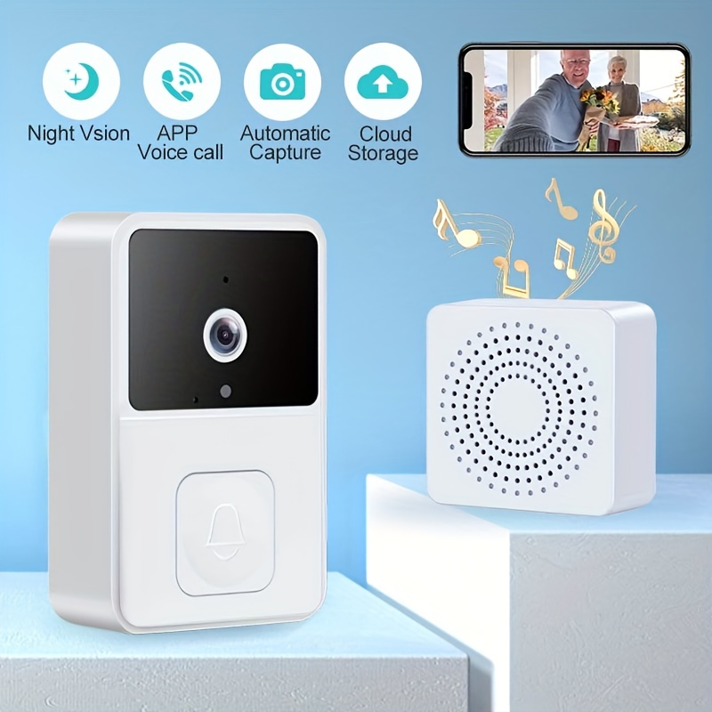 Smart Home Vidéo Sonnette Wifi Extérieur Sans Fil Sonnette Étanche