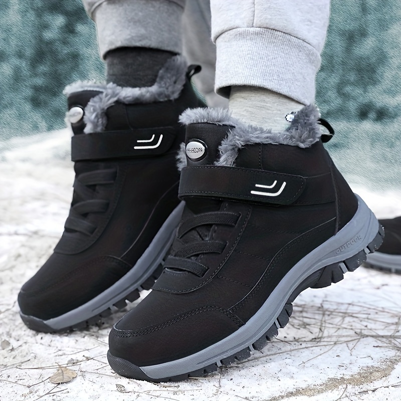 Women's Black Waterproof Non slip Outdoor Sneakers Winter - Temu