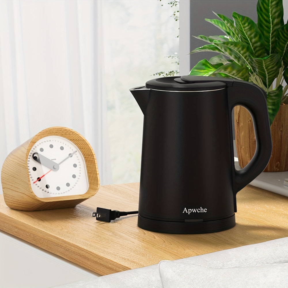 Apwche Small Electric Kettle, Portable Kettle with 304 Stainless Steel  Travel Kettle 27oz/0.8L Electric Tea Kettle for Business Trip, Small  Electric