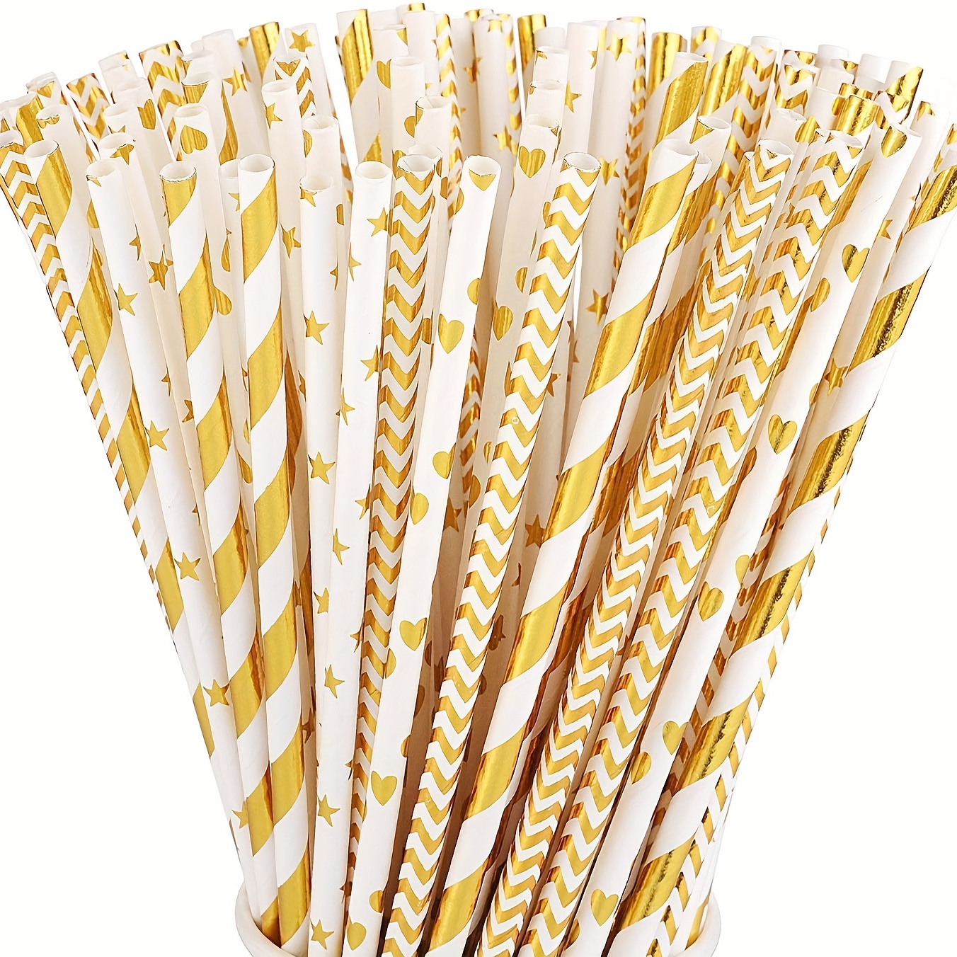 100pcs Foil Red Green Stripe Paper Straws For Baby Shower Wedding Party  Kids Birthday Party Decoration Supplies