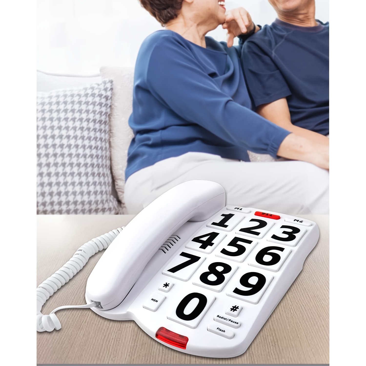 Large Button Phone For Seniors 9 Iconic Large Buttons Extra - Temu