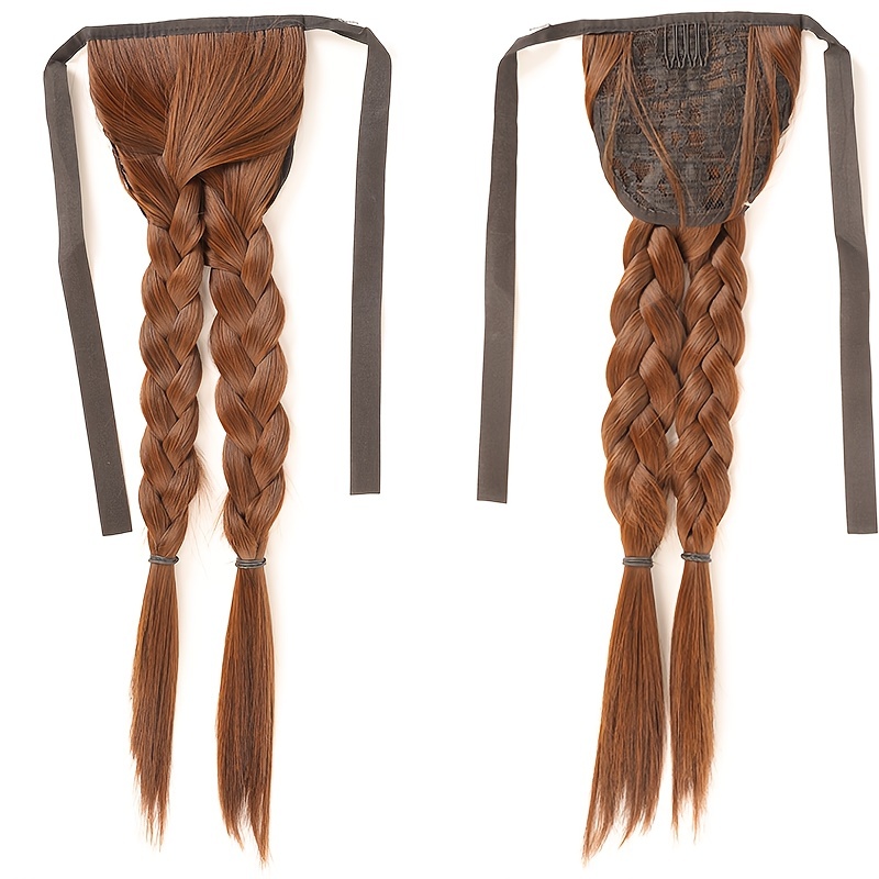 Twisted Braid Ponytail Wig - Long Synthetic Braiding Hair Extension