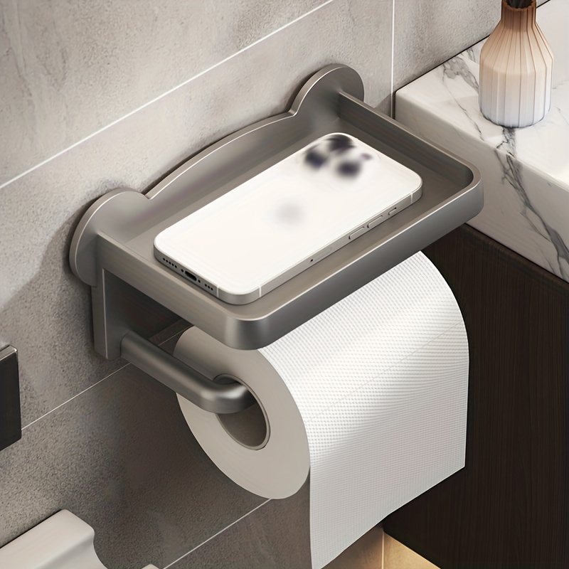MVKV Porte-Papier Toilette avec étagère et Rangement, Porte