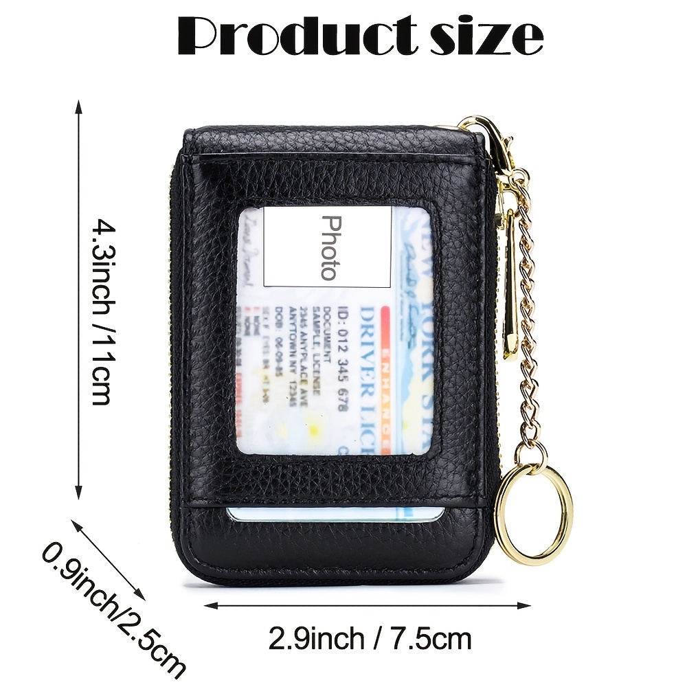 ZVE RFID Blocking Credit Card Holder Phone Case Faux Leather