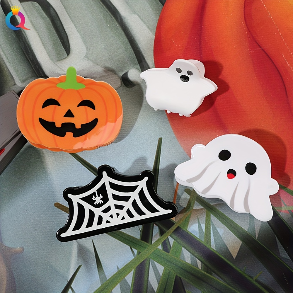 Halloween Pumpkin Ghost Hairpins Creative Hair Accessories - Temu