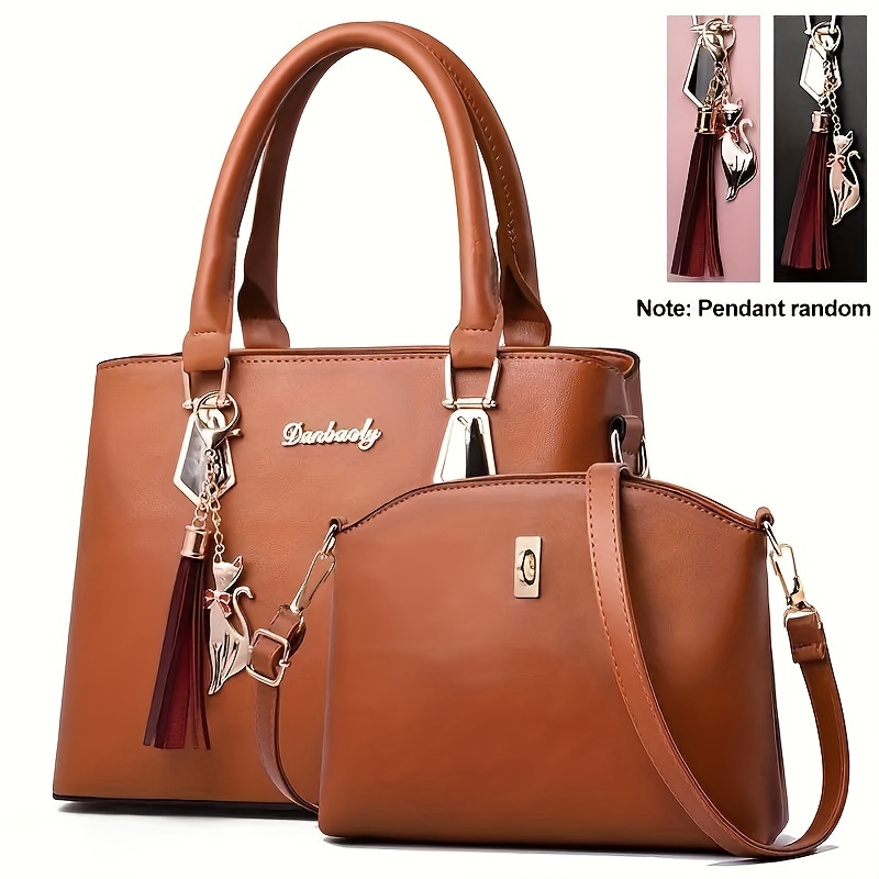 Fashion & Style 4pcs Ladies PU Leather Women Set Handbag @ Best