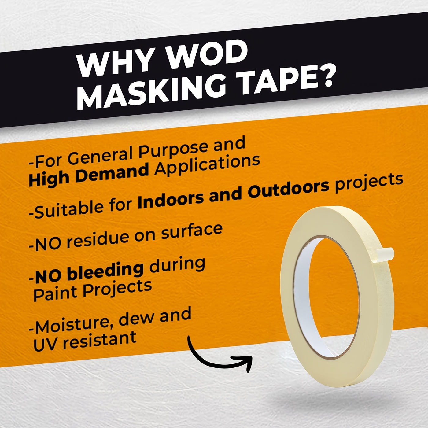 Plain Masking Tape General Purpose Masking Tape For - Temu